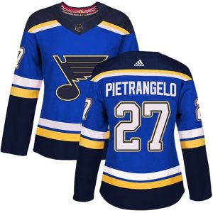 Damen St. Louis Blues Trikot Alex Pietrangelo 27 Blau Authentic